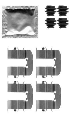 HELLA PAGID Комплектующие, колодки дискового тормоза 8DZ 355 204-801